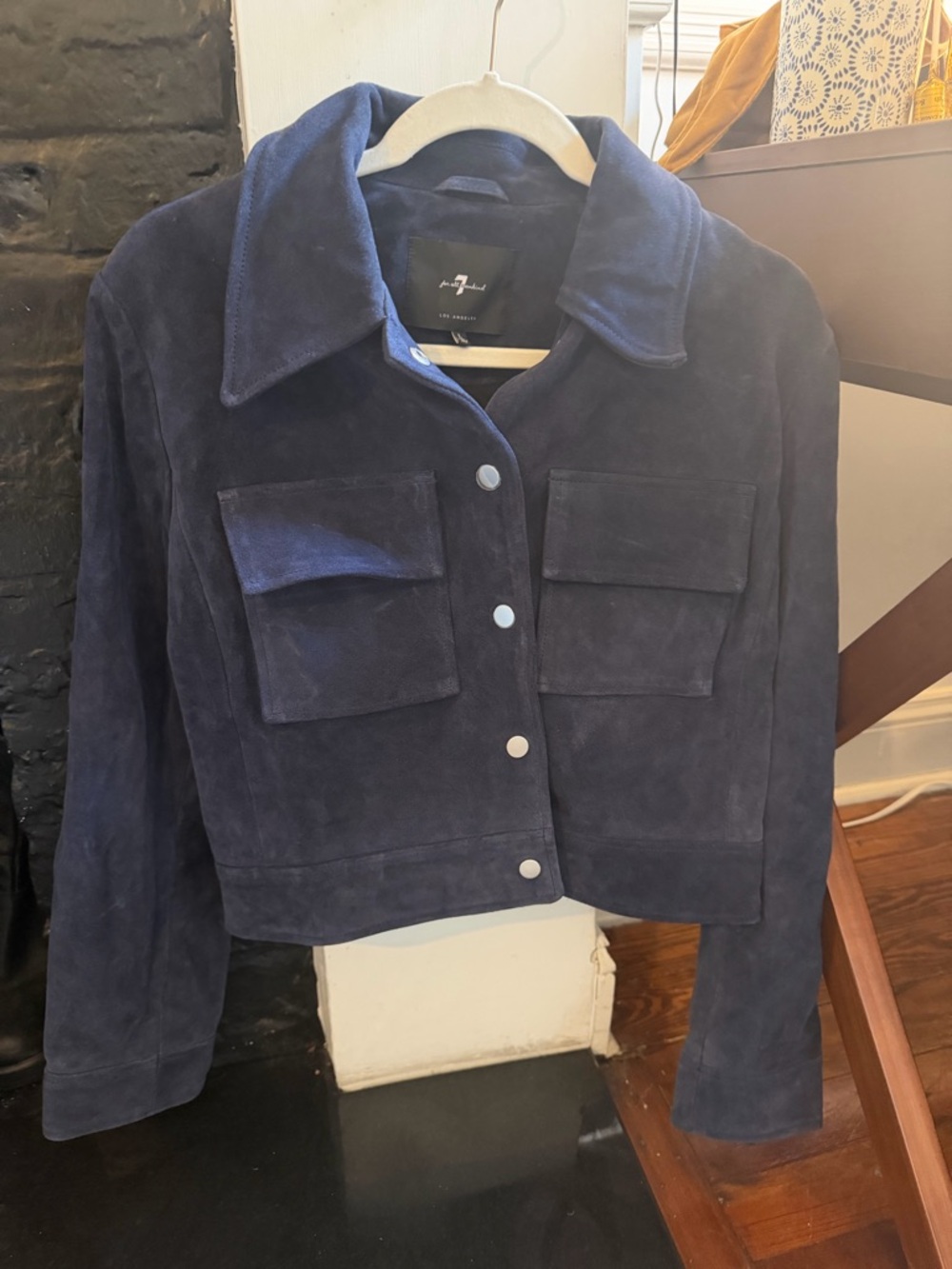 NWOT 7 For All Mankind Suede Jacket
